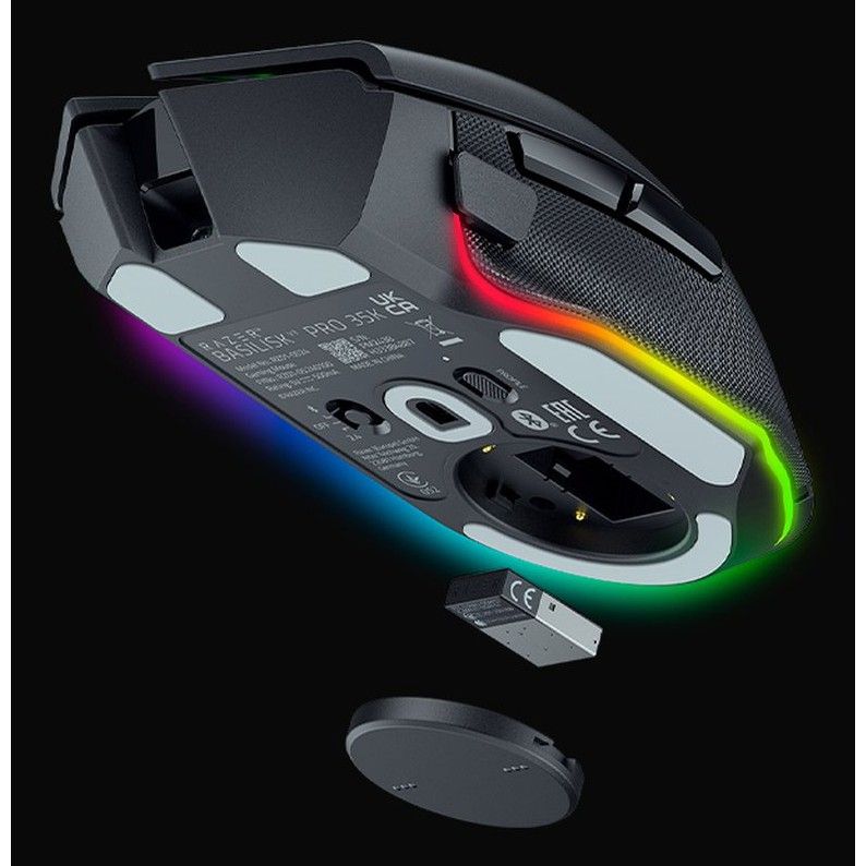 Maus Gaming Razer Basilisk V3 Pro Wireless / 35K DPI - Zezë - Figura 2