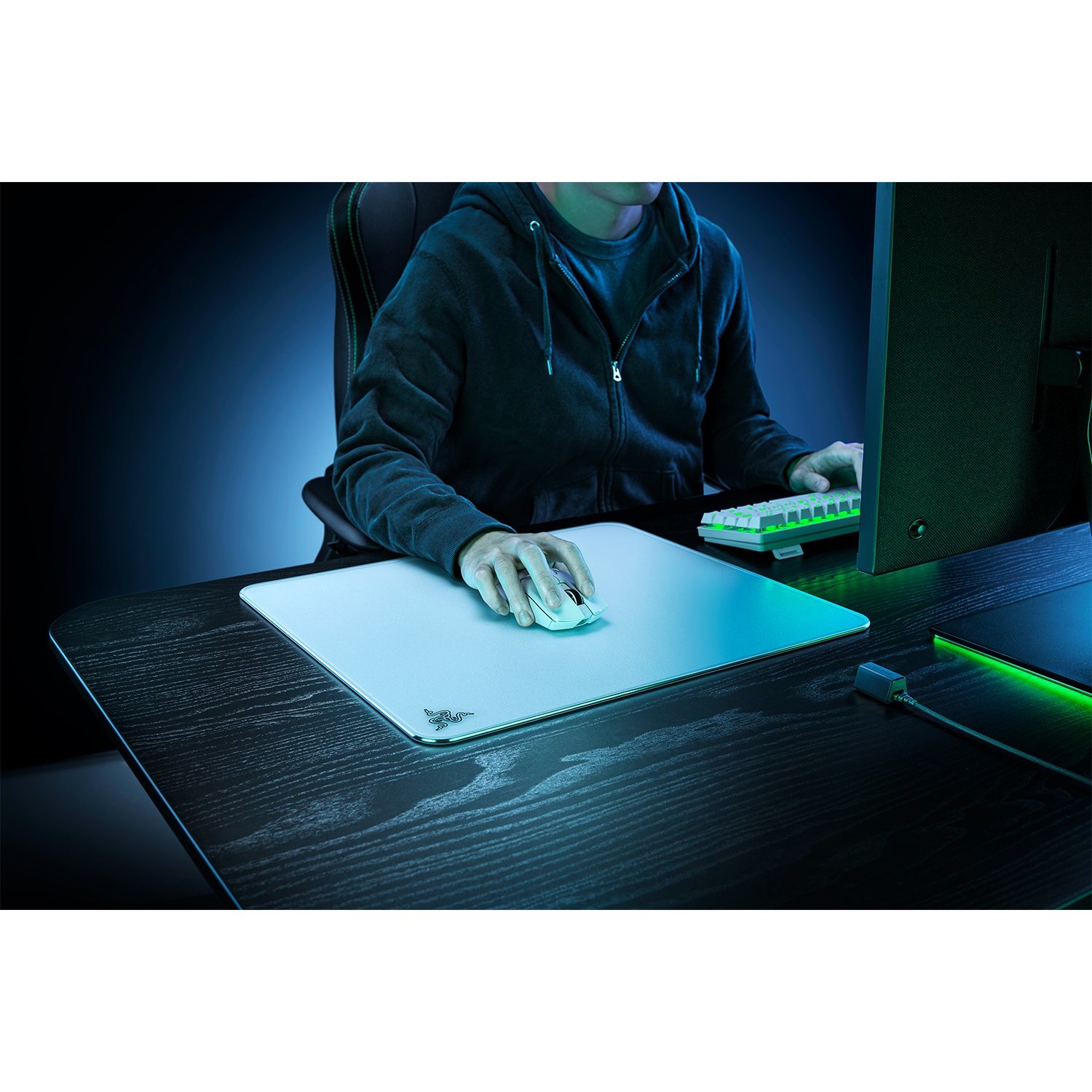 Mauspad Razer Atlas 450x400x5mm - Bardhë - Figura 2