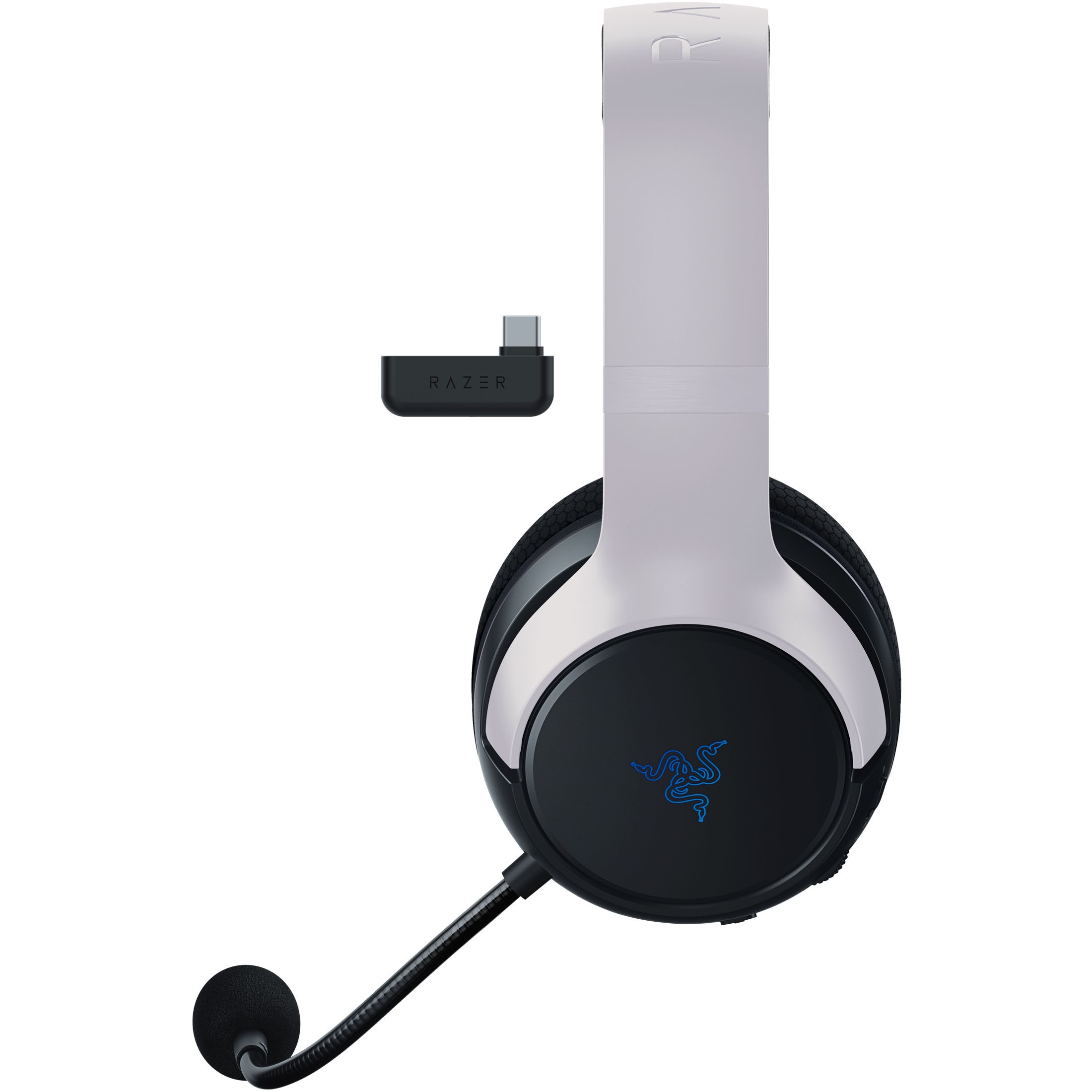 Kufje Gaming Razer Kaira HyperSpeed – USB-C Dongle / Bluetooth – Bardhë/Zezë - Figura 4