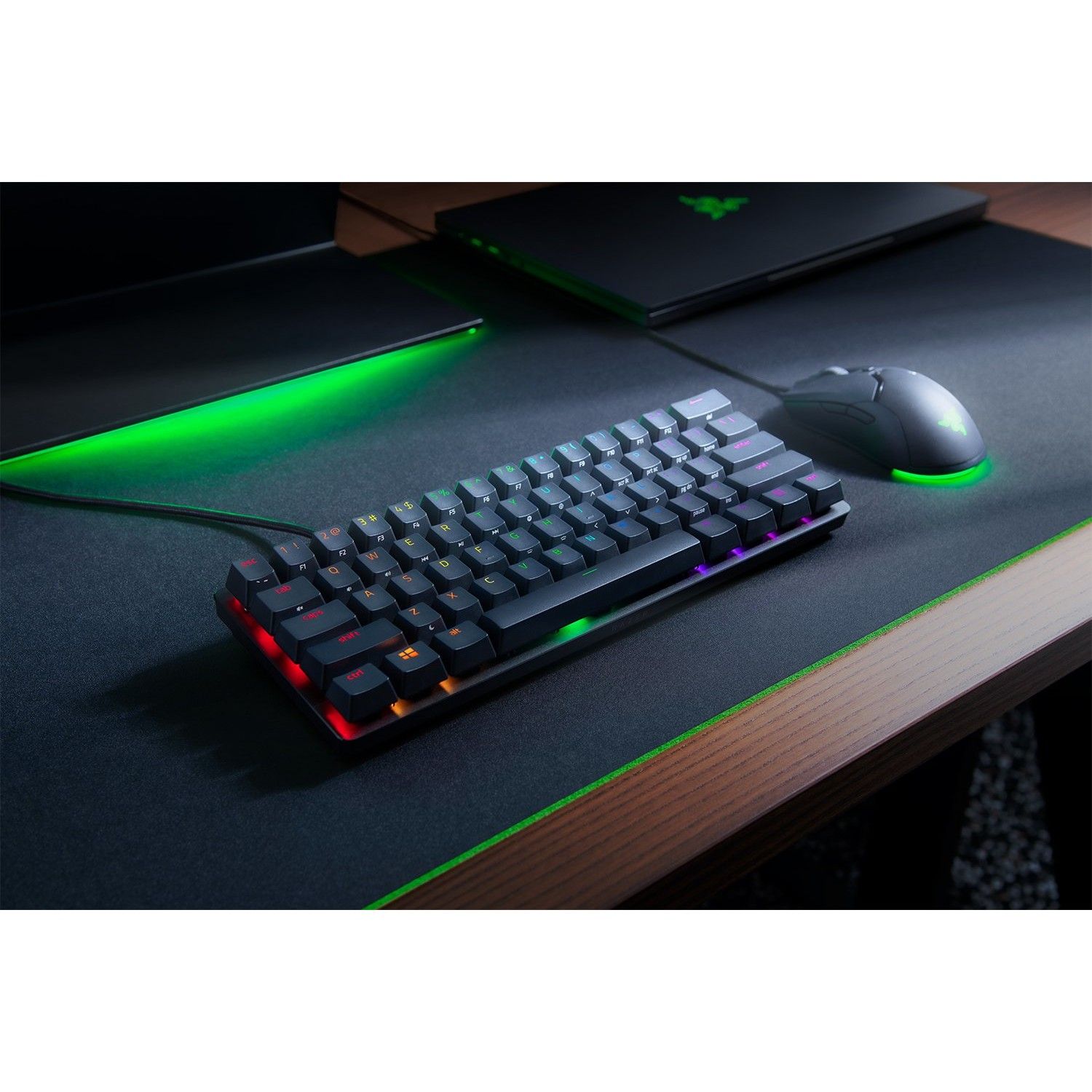 Tastierë Gaming Razer Huntsman Mini / Linear Optical Red Switches / Wired QWERTZ - Zezë - Figura 3