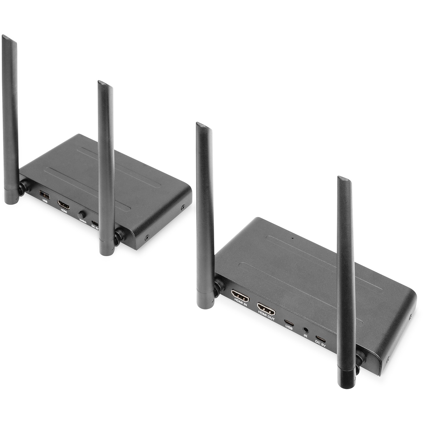 DIGITUS DS-55321 Wireless HDMI KVM Extender 200m Full HD me USB dhe Kontroll Tastierë/Maus - Figura 2