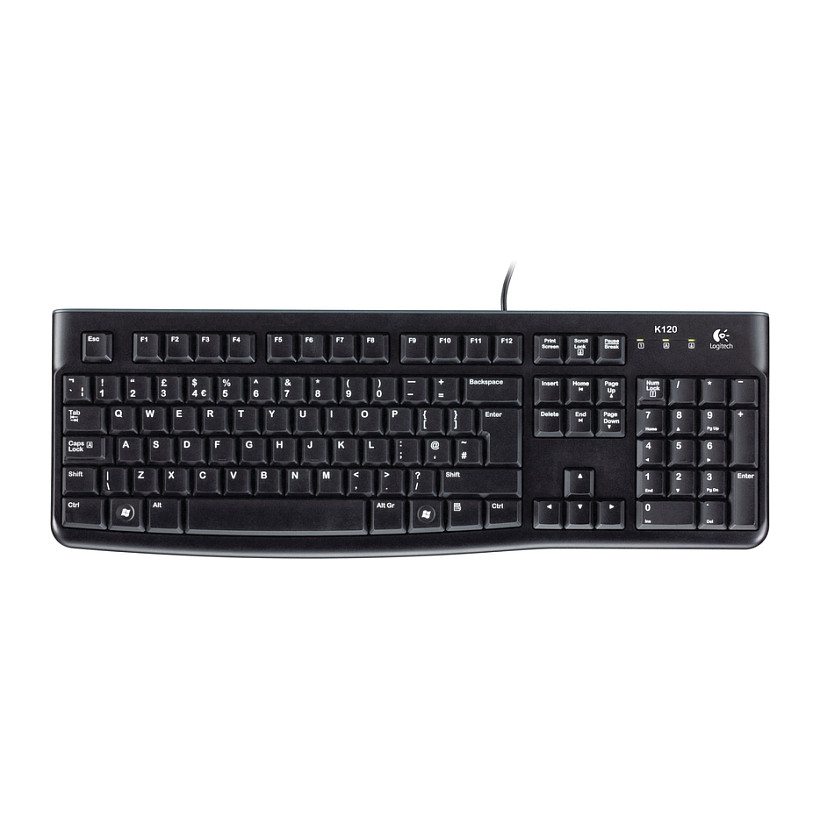 Tastierë me kabllo Logitech K120 / QWERTZ / Czech Layout - Zezë