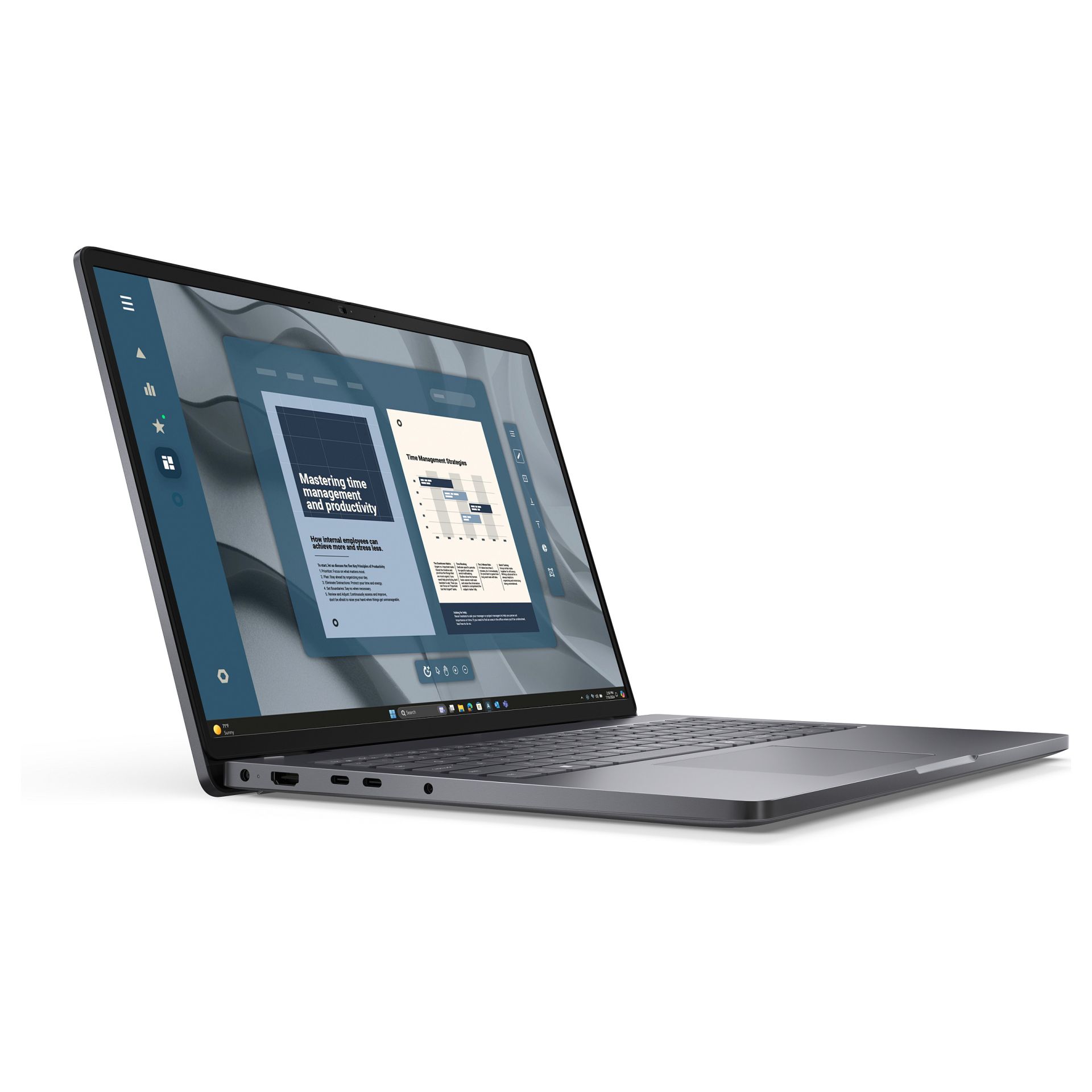 Laptop Dell Pro 16 PC16255 / Ryzen 5 220 / 16GB DDR5 / 512GB / 16" Full HD+ IPS / AMD Radeon 740M / DE - Gri e mbyllur - Figura 2
