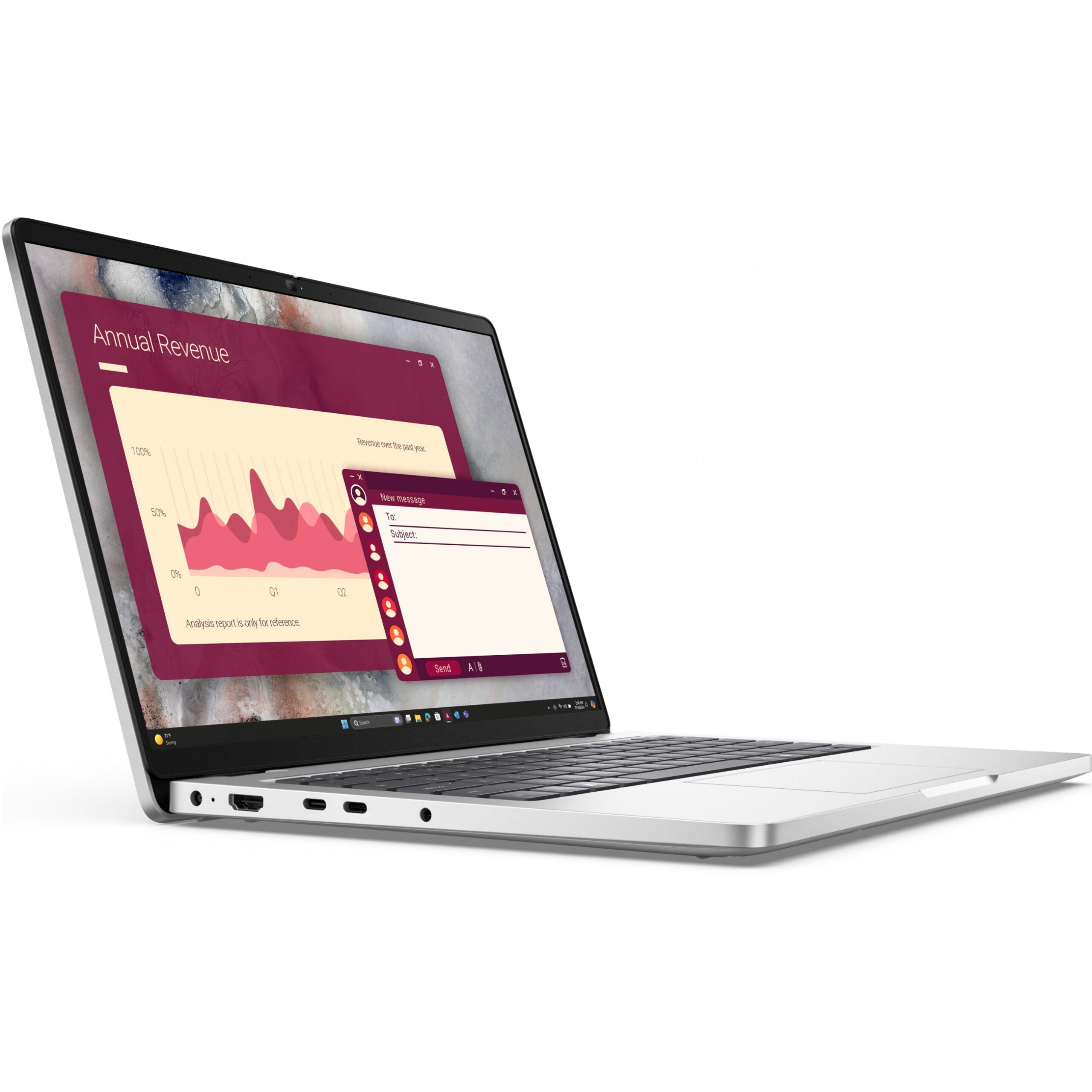 Laptop për punë Dell Pro 14 PC14250 / Ultra 7-255U / 16GB DDR5 / 512GB / 14" Full HD+ IPS / Intel Graphics / DE - Argjendi - Figura 2