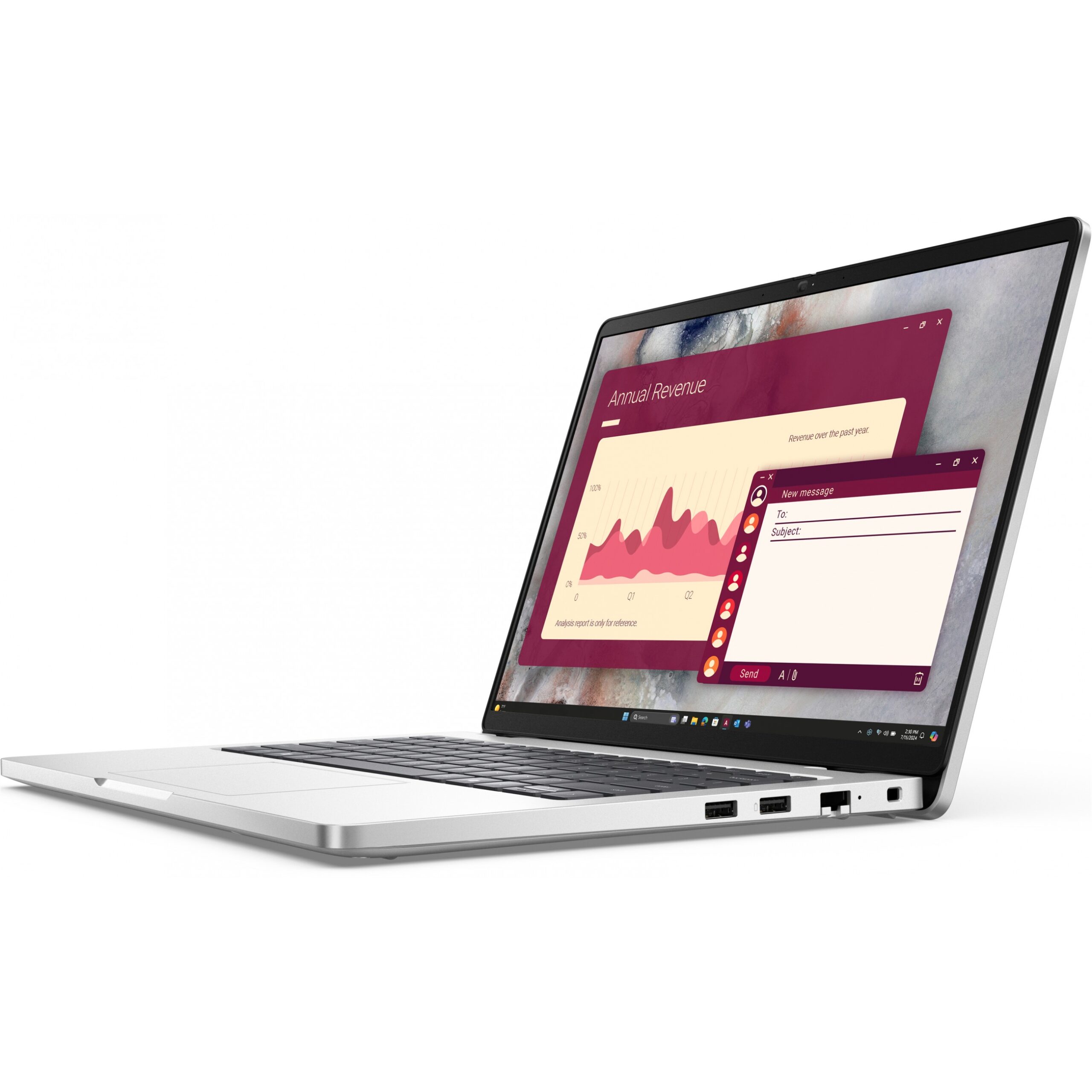 Laptop për punë Dell Pro 14 PC14250 / Ultra 7-255U / 16GB DDR5 / 512GB / 14" Full HD+ IPS / Intel Graphics / DE - Argjendi - Figura 3