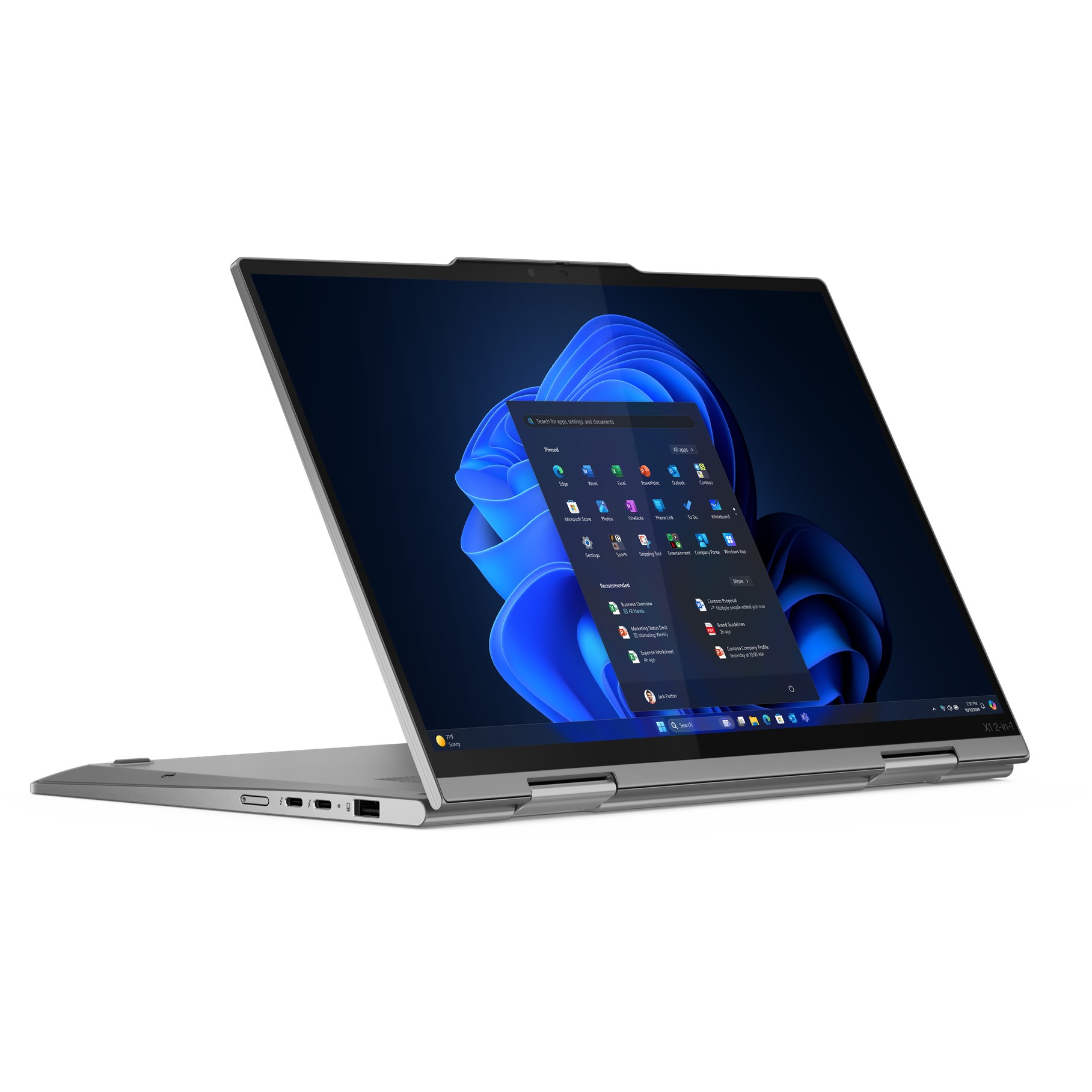 Laptop për punë Lenovo X1 2in1 G10 / Ultra7 - 258V / 32GB LPDDR5 / 1TB / 14" WUXGA IPS Touchscreen / Intel Arc Graphics 140V / DE - Gri - Figura 2
