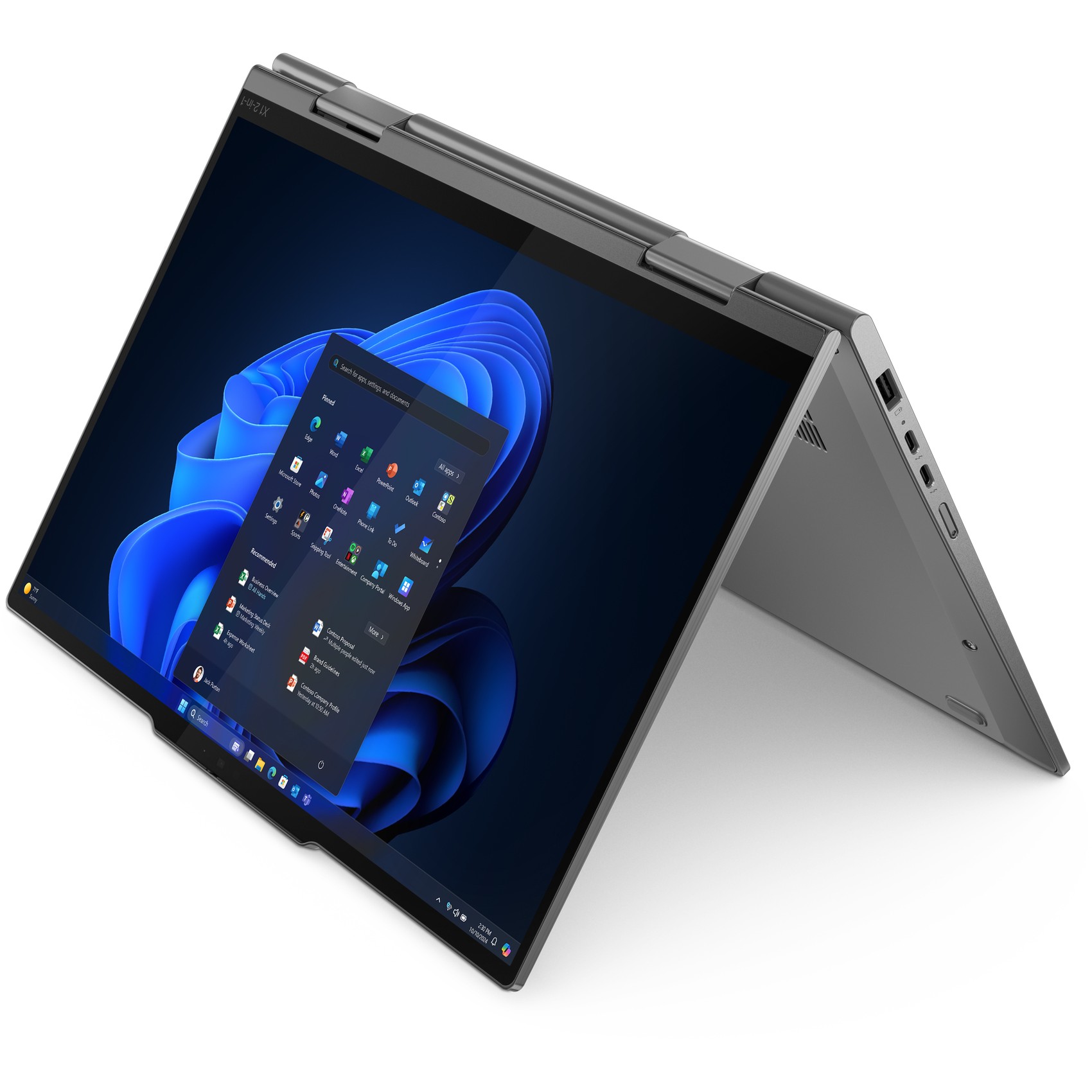 Laptop për punë Lenovo X1 2in1 G10 / Ultra7 - 258V / 32GB LPDDR5 / 1TB / 14" WUXGA IPS Touchscreen / Intel Arc Graphics 140V / DE - Gri - Figura 3