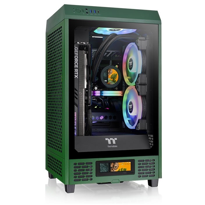 Kasë Mini Thermaltake The Tower 200 TG – Gjelbër