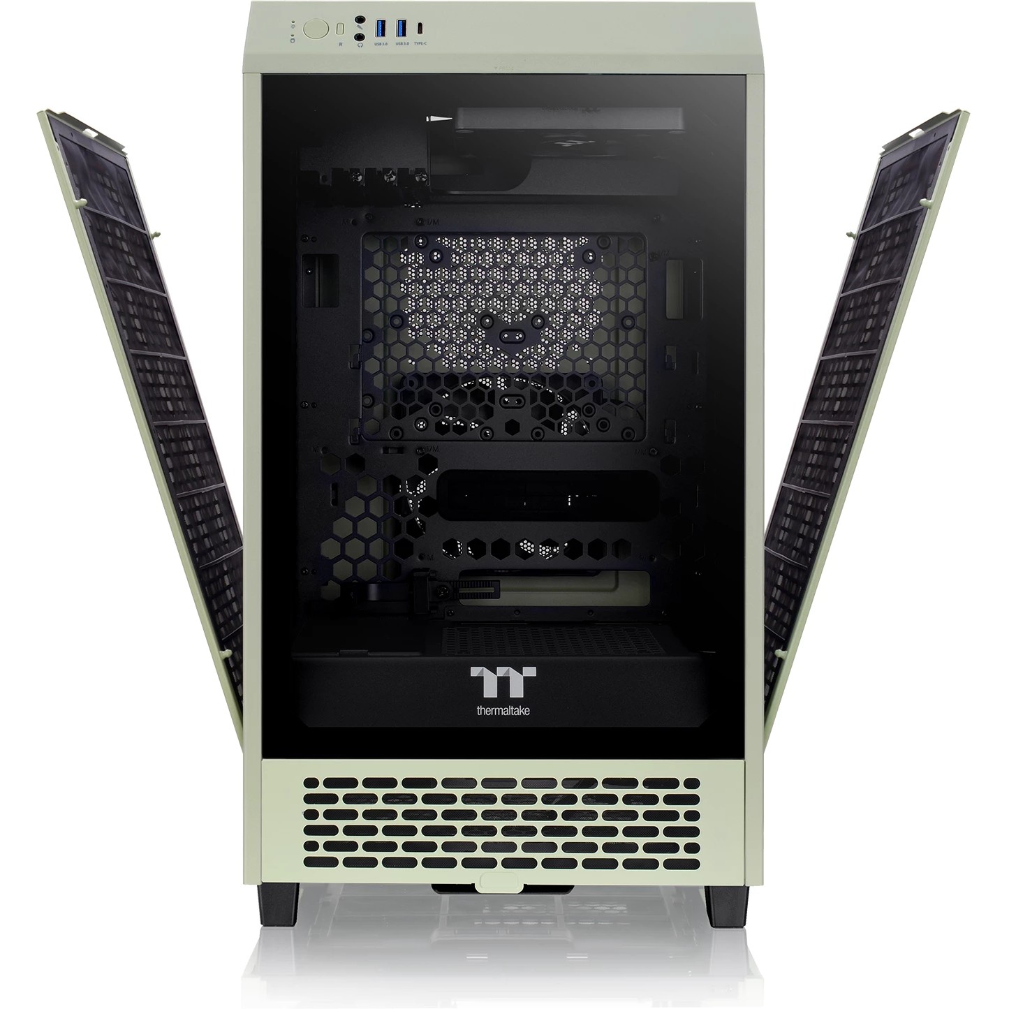 Kasë Mini Thermaltake The Tower 200 TG – Gjelbër - Figura 2
