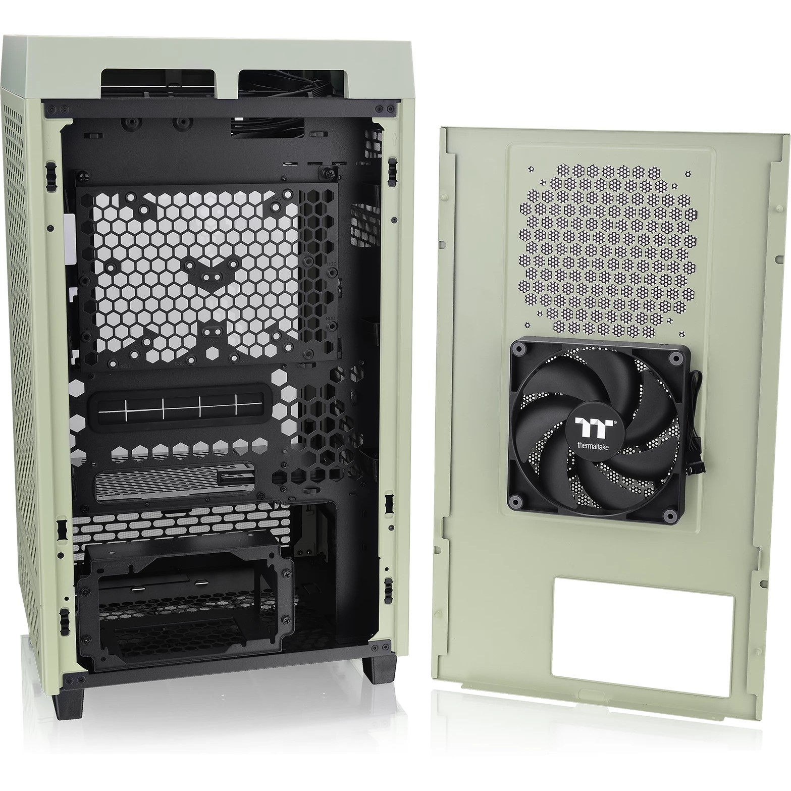 Kasë Mini Thermaltake The Tower 200 TG – Gjelbër - Figura 3