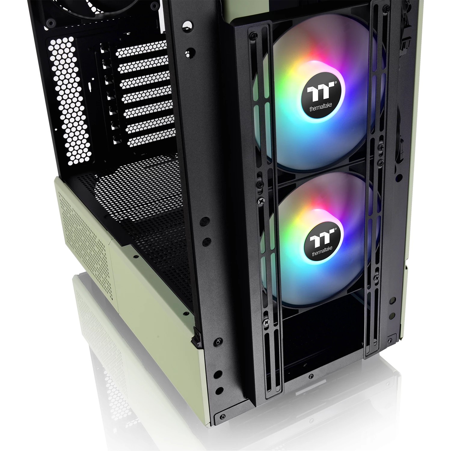 Kasë Midi Thermaltake Ceres 300 TG ARGB – Gjelbër - Figura 3