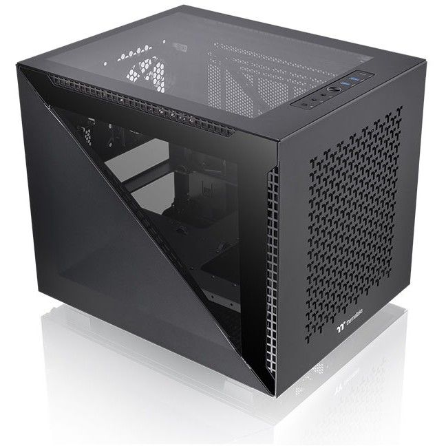 Kasë Micro‑ATX Thermaltake Divider 200 TG Air – Zezë - Figura 5