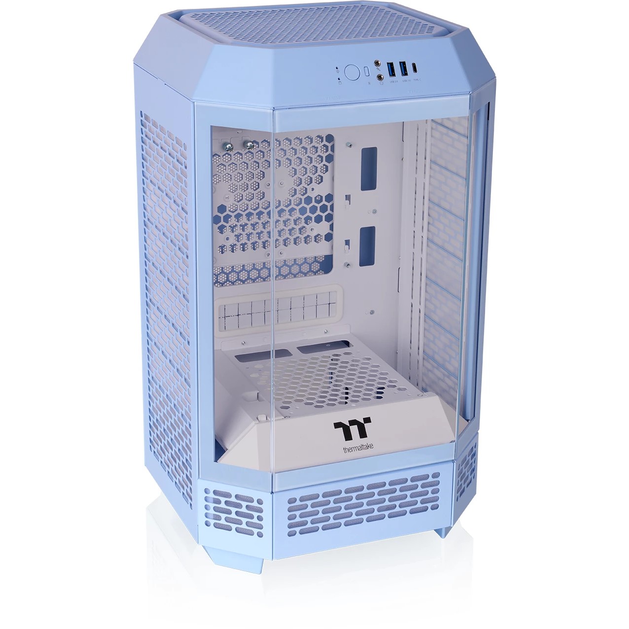 Kasë Thermaltake The Tower 250 TG – Blu e hapur