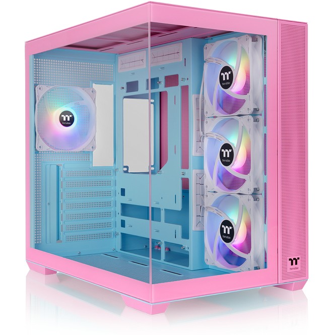 Kasë Midi Thermaltake View 380 TG ARGB - Rozë