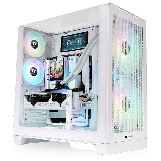 Kasë Midi Thermaltake View 390 Air - Bardhë