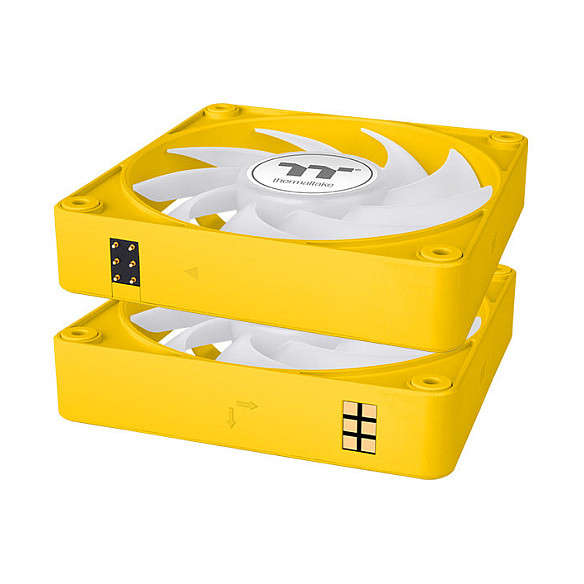 Ftohës për Kasë Thermaltake CT140 EX / ARGB Sync / 3-Pack / 140mm - Verdhë - Figura 2