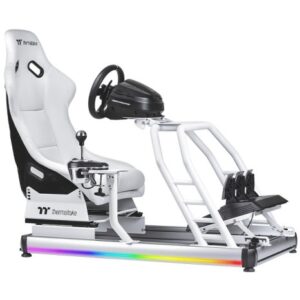 Karrige Gaming Thermaltake GR500 Snow Racing Simulator Cockpit - Bardhë