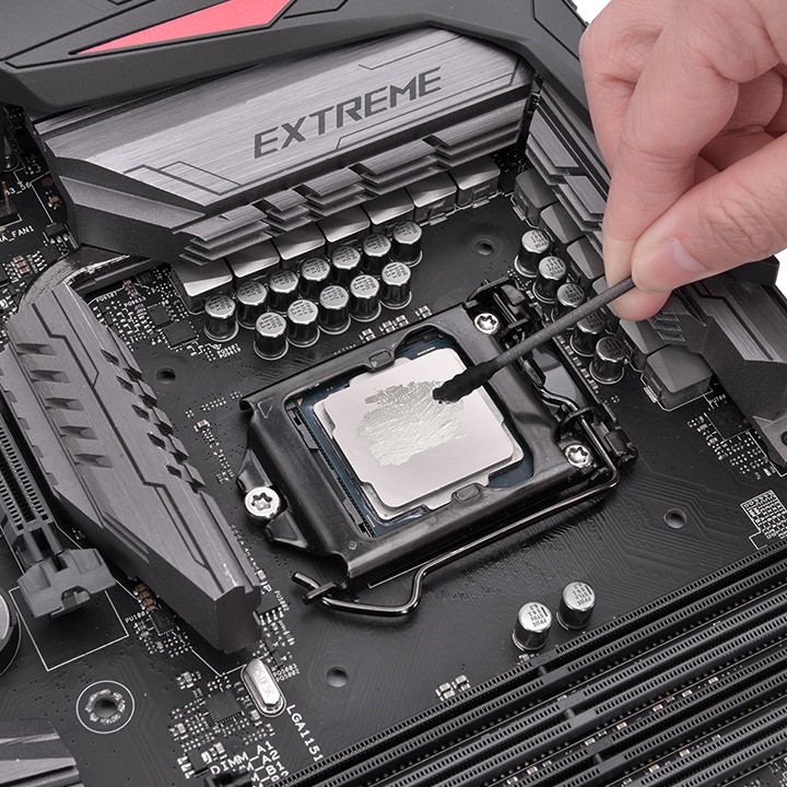 Pasta termike për procesor – Thermaltake TG-60, pastë termike metalike me komplet instalimi dhe pastrimi, 1g - Figura 5