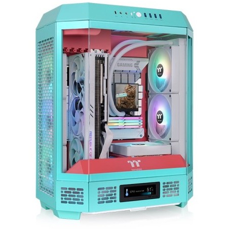 Kasë Tower Thermaltake The Tower 600 - Mint/Kuqe