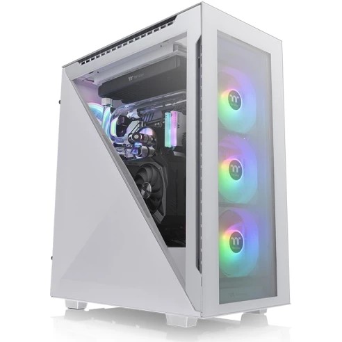 Kasë Midi Thermaltake Divider 500 TG Snow ARGB – Bardhë - Figura 2