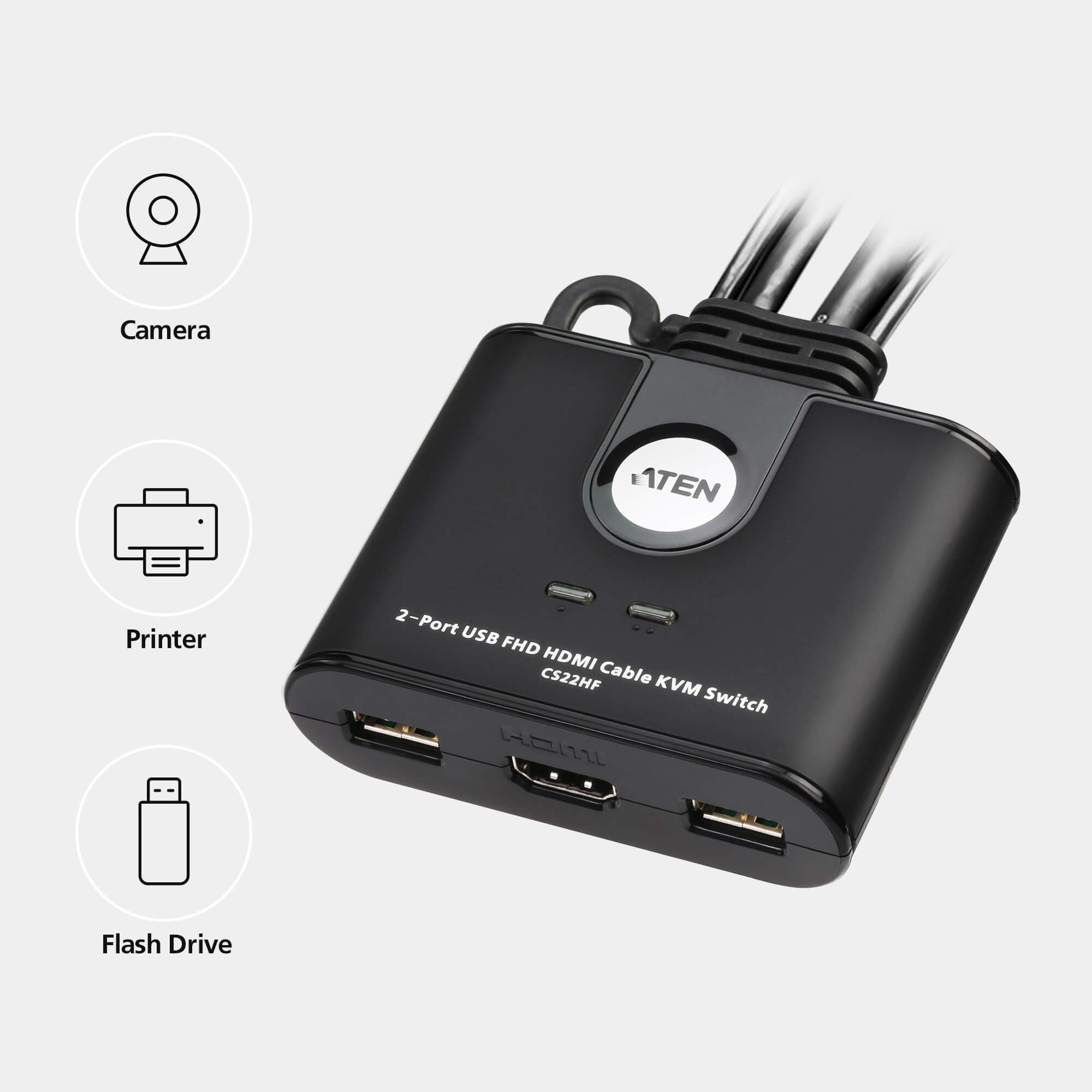 Switch ATEN CS22HF USB HDMI / 2-Port – FHD - Figura 2
