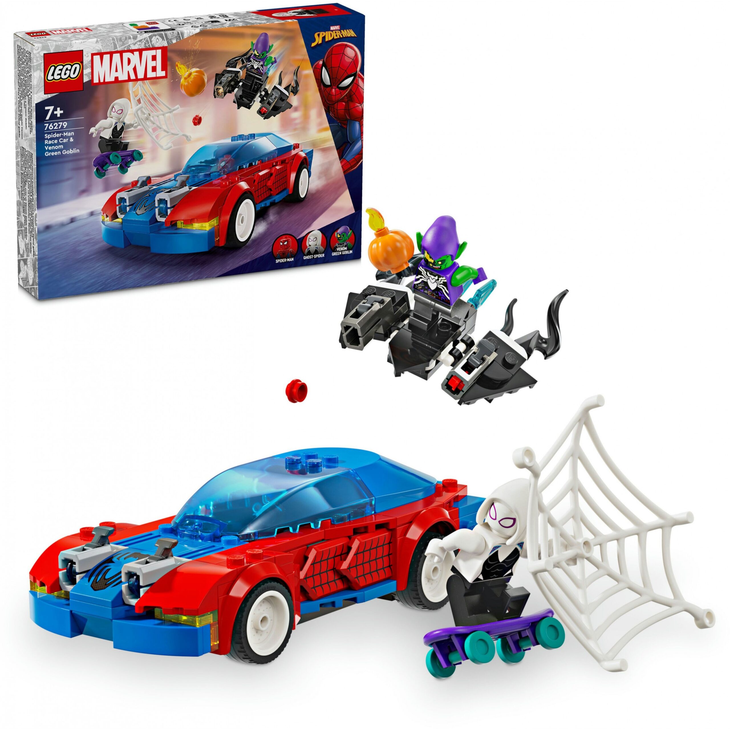 LEGO 76279 Marvel Super Heroes Spider-Man's Racing Car & Venom Green Goblin - Figura 3