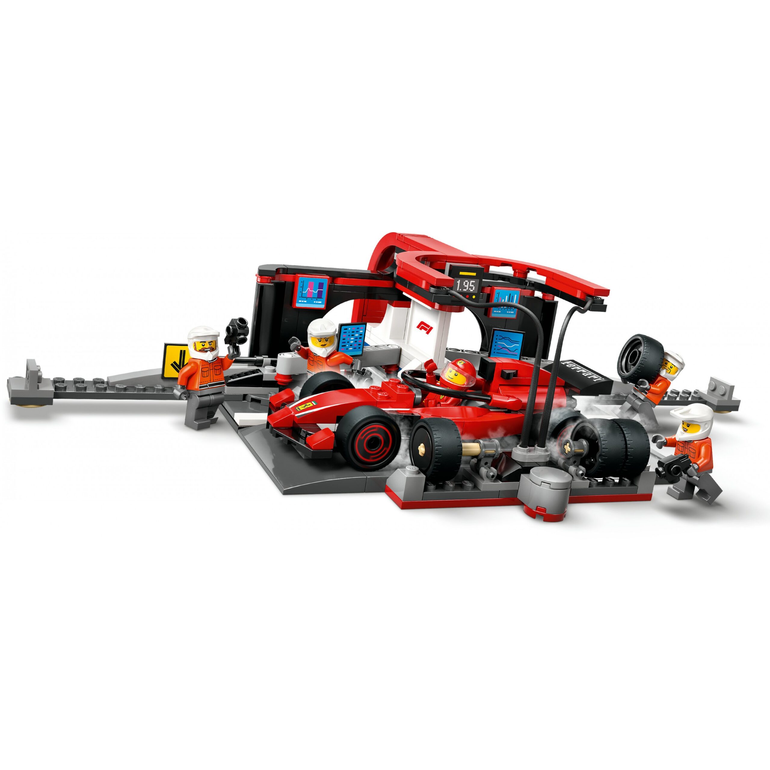 LEGO 60443 City F1 Pit Stop with Pit Crew and Ferrari Racer - Figura 4