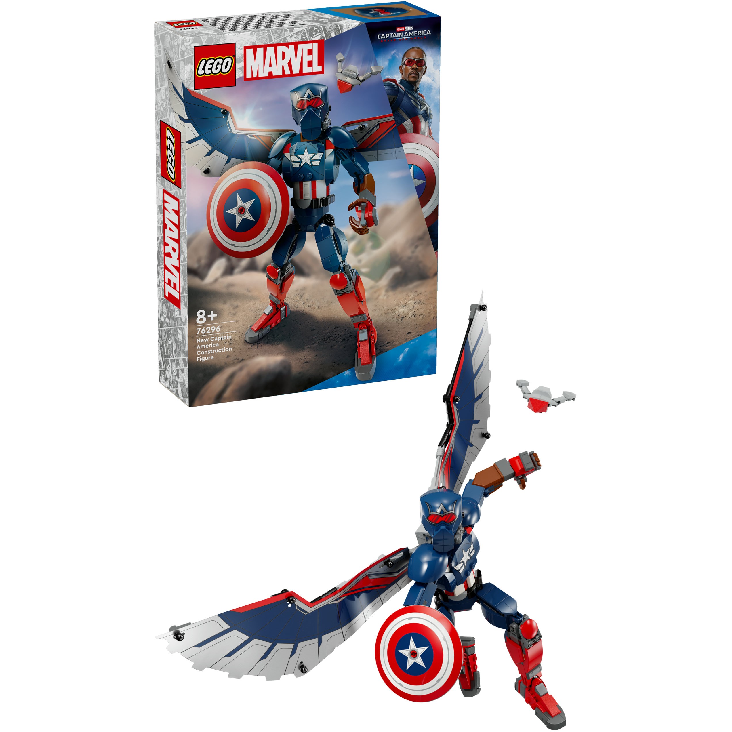 LEGO 76296 Marvel Super Heroes New Captain America Construction Figure - Figura 3