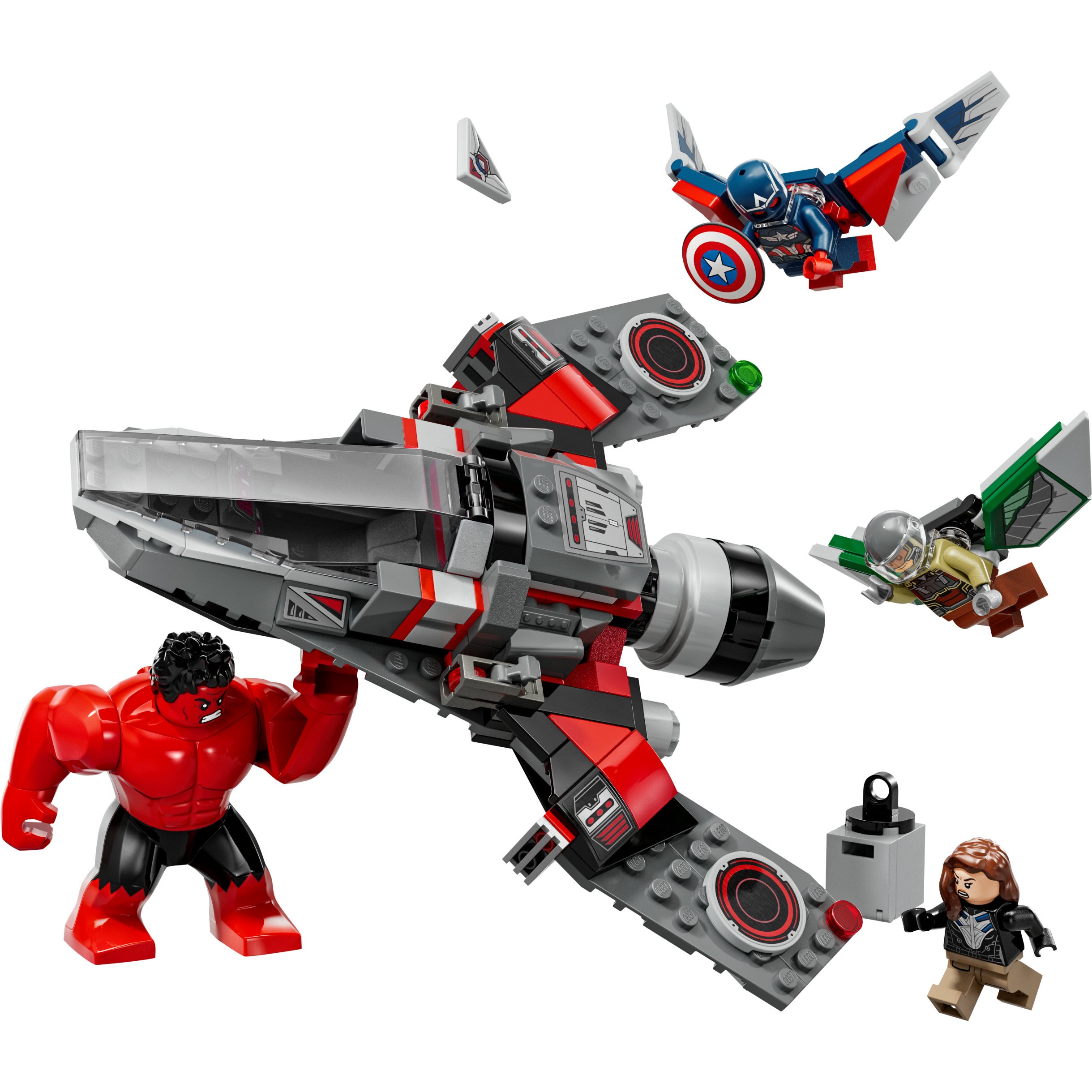 LEGO 76292 Marvel Super Heroes Showdown between Captain America and Red Hulk - Figura 2