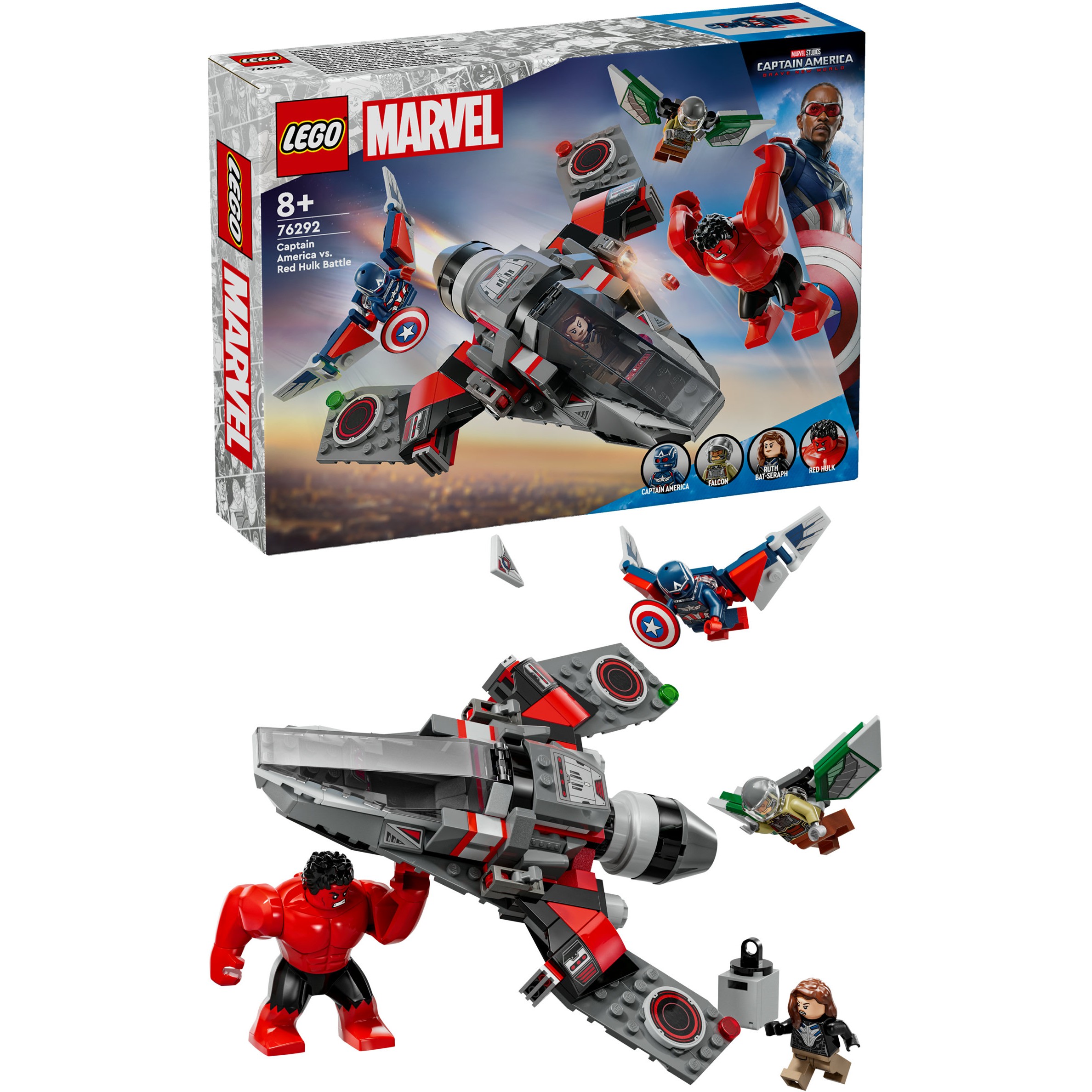 LEGO 76292 Marvel Super Heroes Showdown between Captain America and Red Hulk - Figura 3