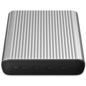 Kabllo për Furnizim me Energji Targus / 245W GaN / Prizë EU / UK - Zezë