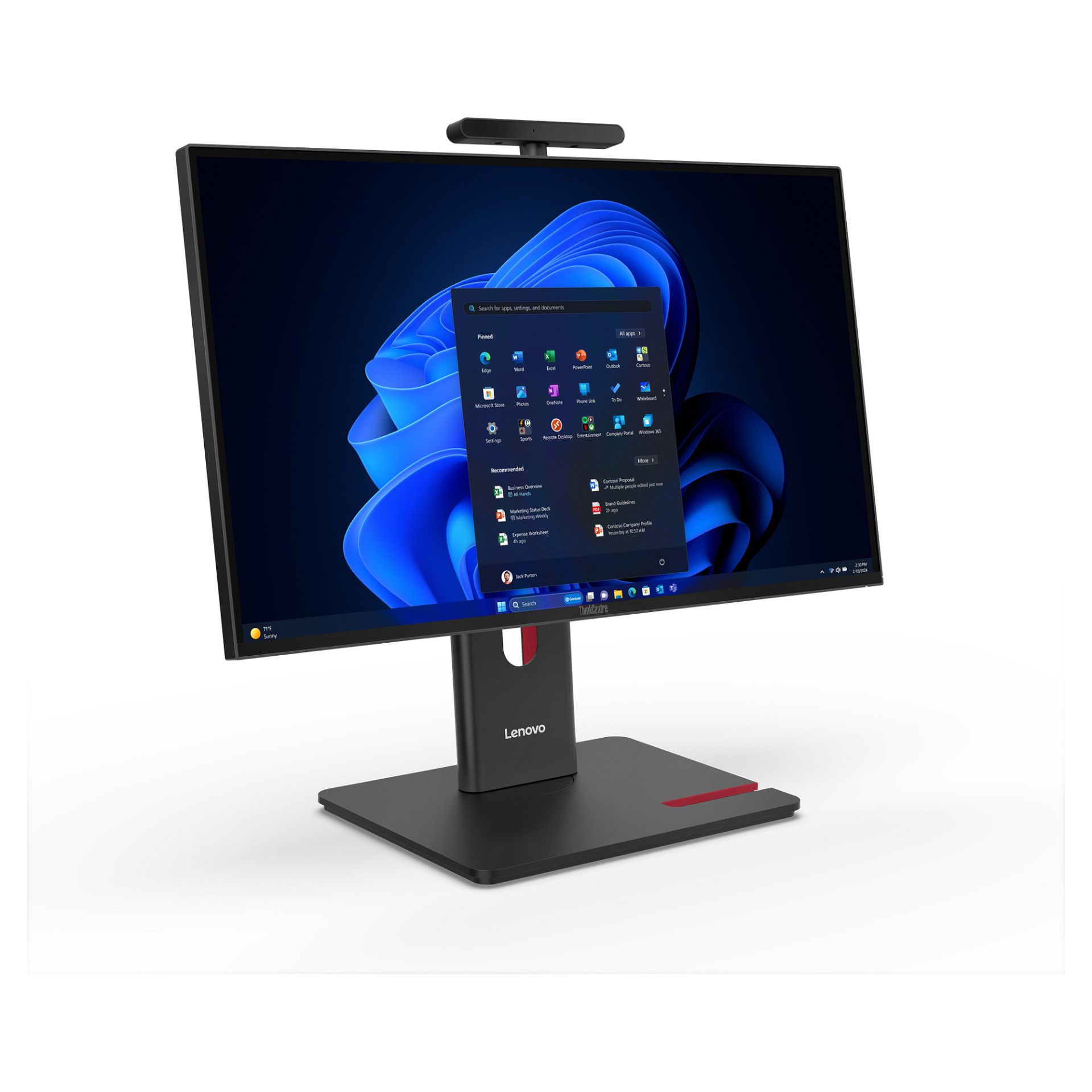 AIO Lenovo ThinkCentre u7 265 vPro ENT / Ultra 7-265 / 32GB DDR5 / 512GB / 23.8" Full HD / Intel Graphics / Kb + Mouse - Zezë - Figura 4