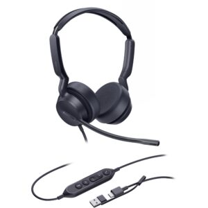 Kufje me Kabllo Yealink UH42 Dual UC / USB-C & USB-A - Zezë