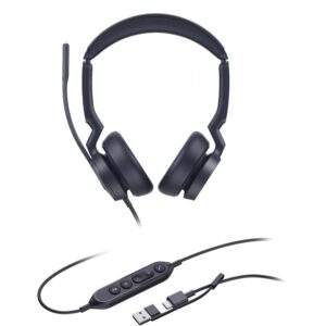 Kufje me Kabllo Yealink UH46 Dual UC / USB-C & USB-A - Zezë