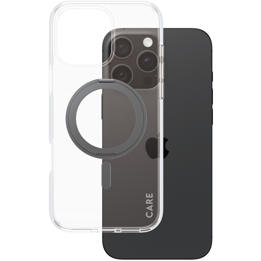Aksesorë për telefon CARE / Kickstand Case / MagSAFE / iPhone 16 Pro Max - Zezë