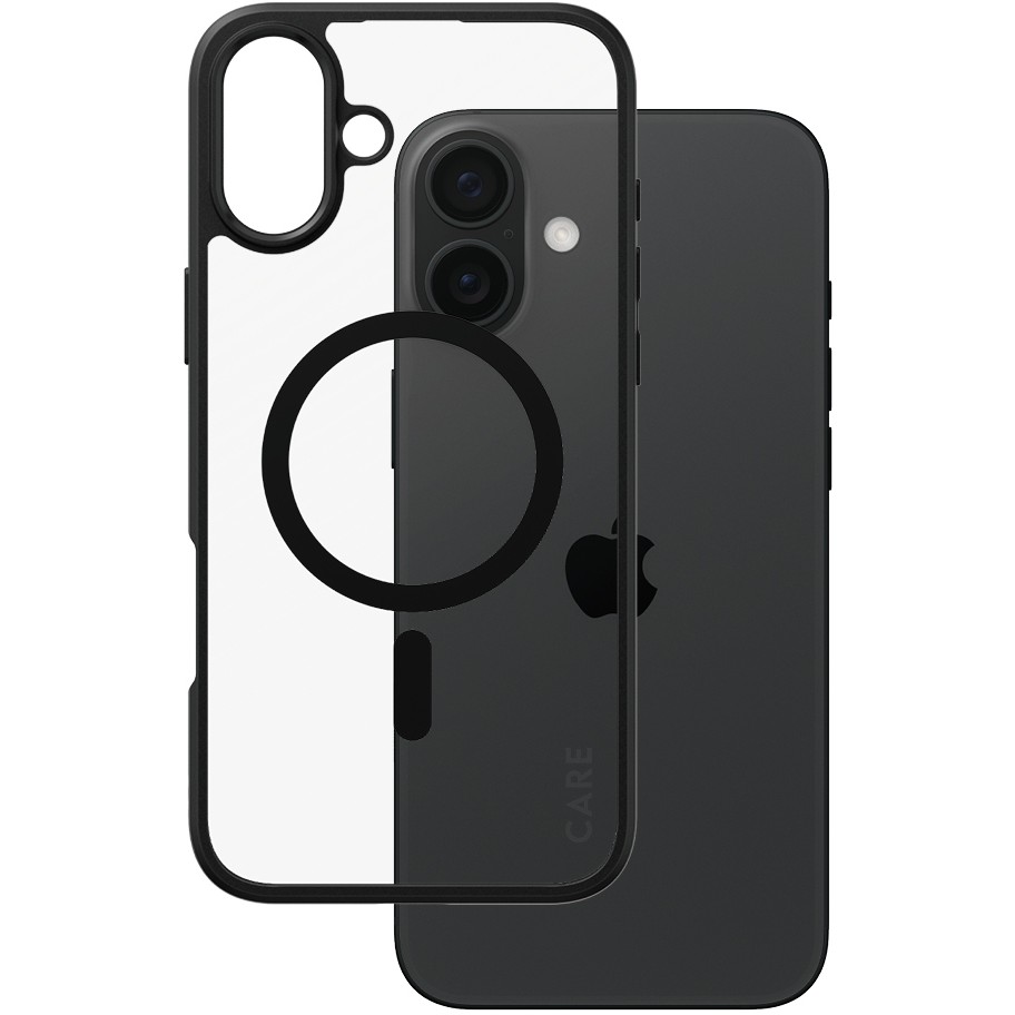 Aksesorë për telefon CARE Flagship / Urban Combat / MagSAFE Compatible / iPhone 16 Plus - Zezë
