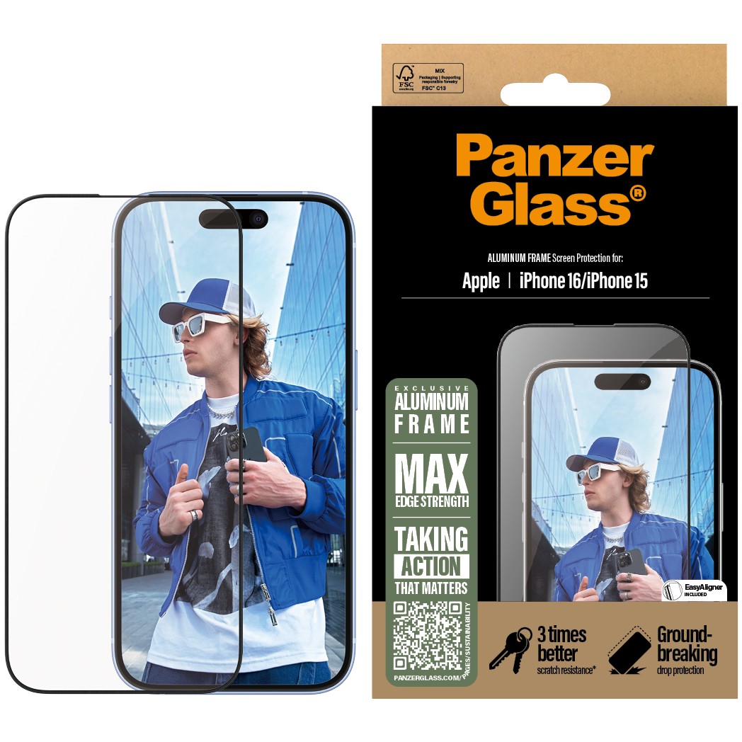 Aksesorë për telefon PanzerGlass / Aluminum Frame / UWF / iPhone 16 - iPhone 15 - Figura 2