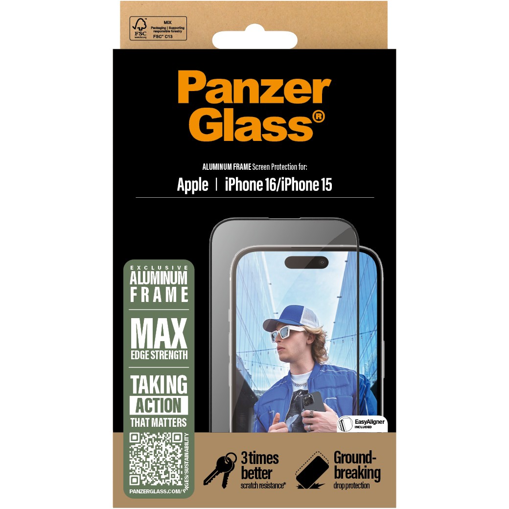 Aksesorë për telefon PanzerGlass / Aluminum Frame / UWF / iPhone 16 - iPhone 15 - Figura 3