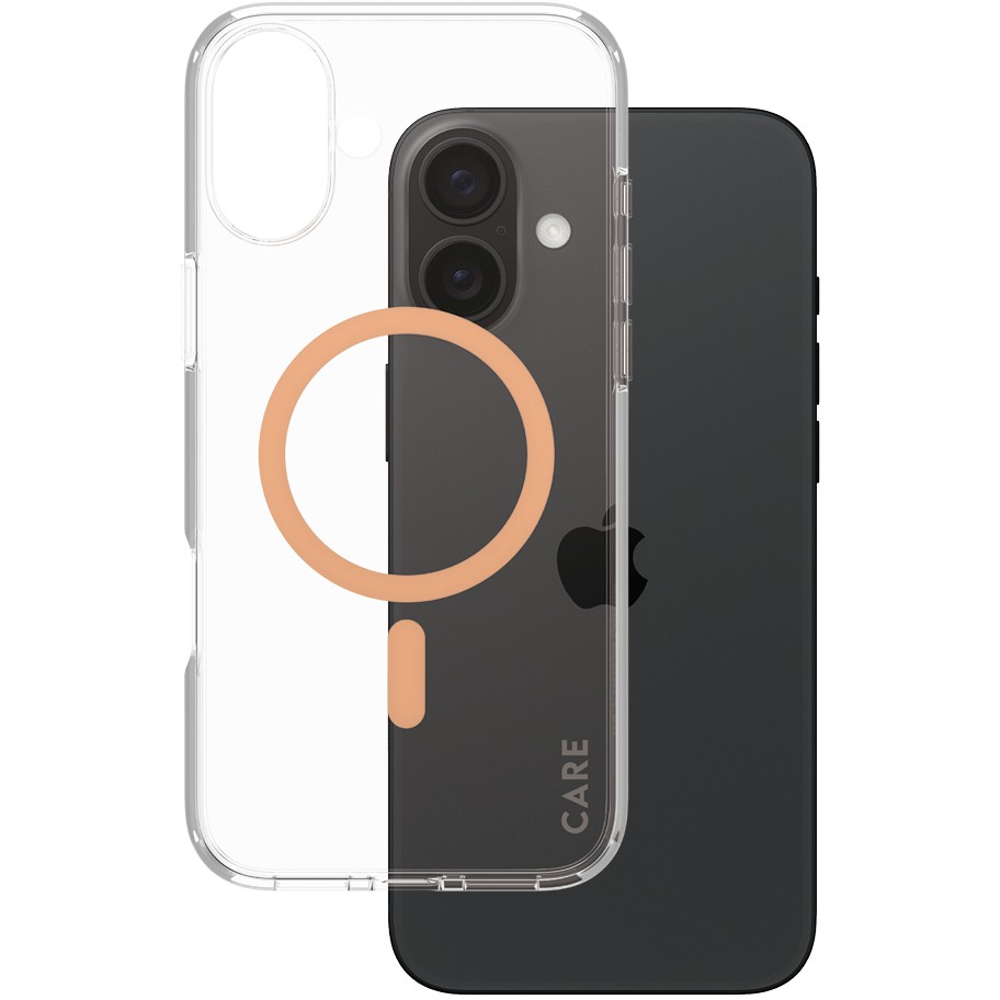 Aksesorë për telefon CARE / Case Flagship MagSafe / iPhone 16 Plus - Portokalli