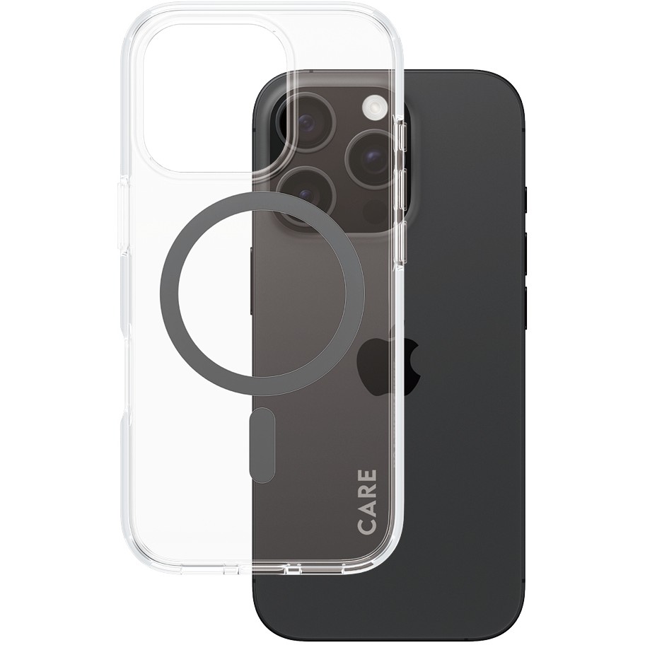 Aksesorë për telefon CARE / Case Flagship MagSafe / iPhone 16 Pro - Zezë