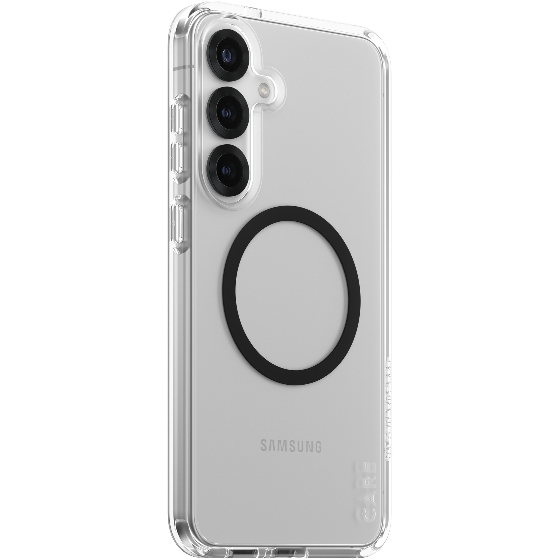 Aksesorë për telefon CARE Flagship Case për Galaxy S25 Plus - Transparent / Zezë