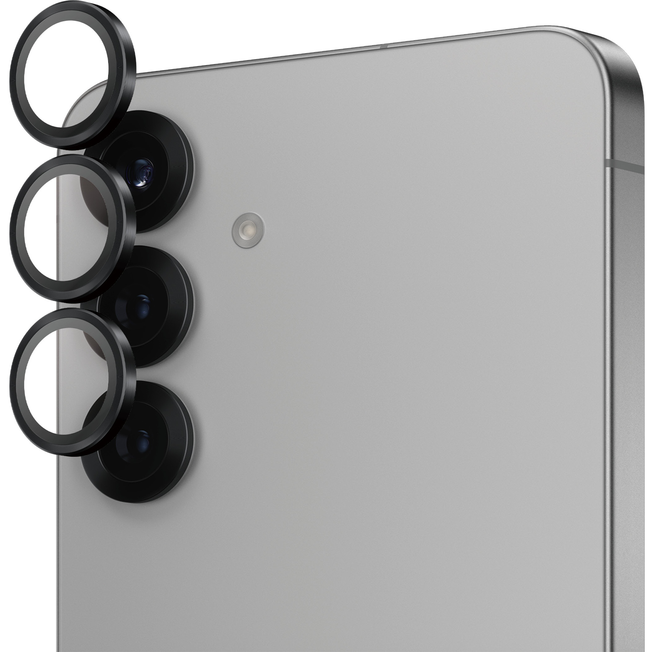 Aksesorë për telefon Hoops Black Lens Protector PanzerGlass Samsung Galaxy S25 Plus / Camera Protection - Zezë