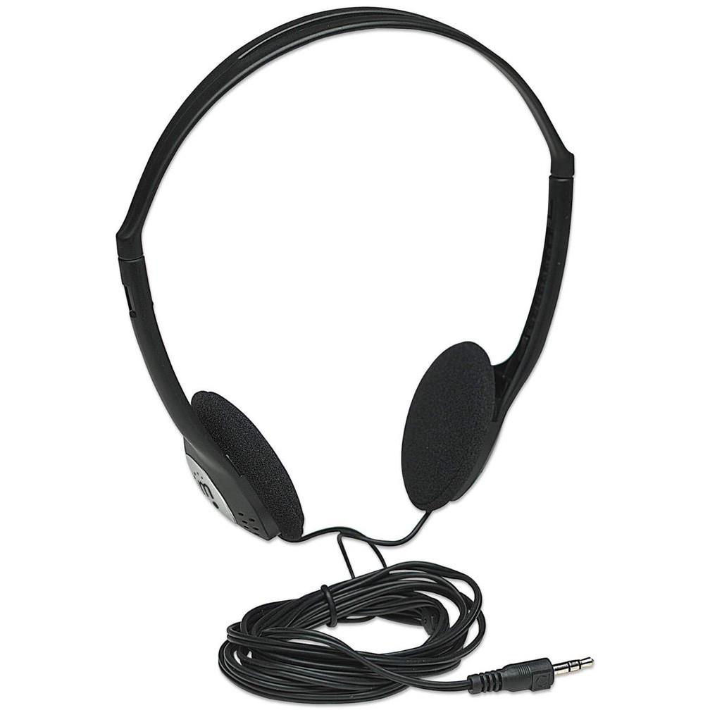 Kufje me Kabllo Stereo MANHATTAN / 3.5mm – Zezë - Figura 2