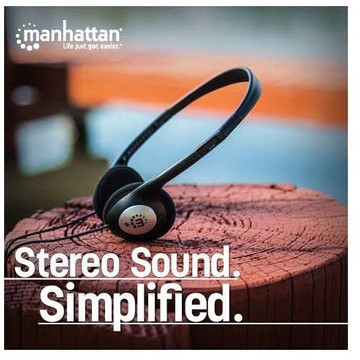 Kufje me Kabllo Stereo MANHATTAN / 3.5mm – Zezë - Figura 4
