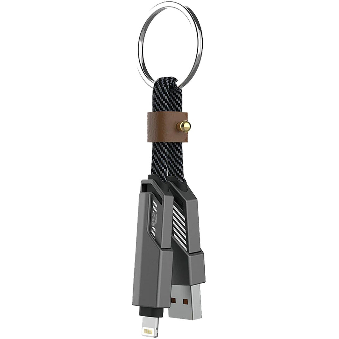 Kabllo USB 4smarts USB-C Cable ComboCord Flat 240W / 1.5m + Keyring Cable - Figura 5
