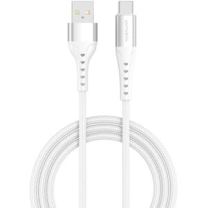 Kabllo USB 4smarts USB-A to USB-C Cable PrimeCord 18W / 1.5m – Bardhë