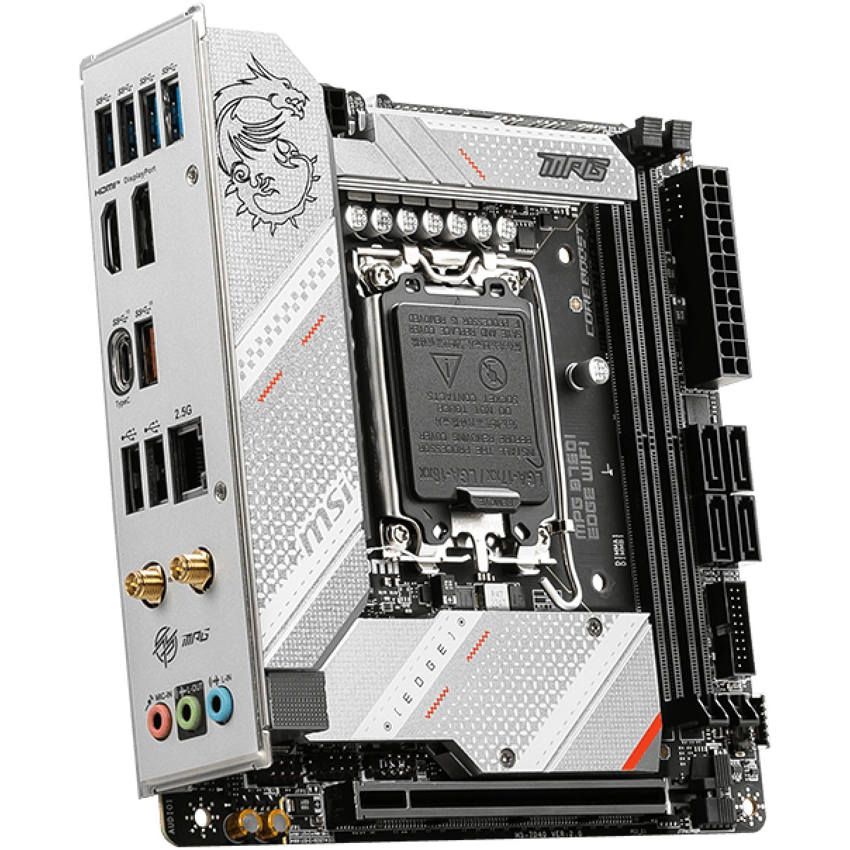 Pllakë Amë MB Intel MSI MPG B760I Edge / LGA 1700 / DDR5 / mITX / HDMI+DP - Figura 4