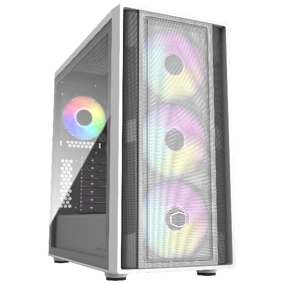 Kasë Midi Tower CoolerMaster MasterBox 600 – Bardhë