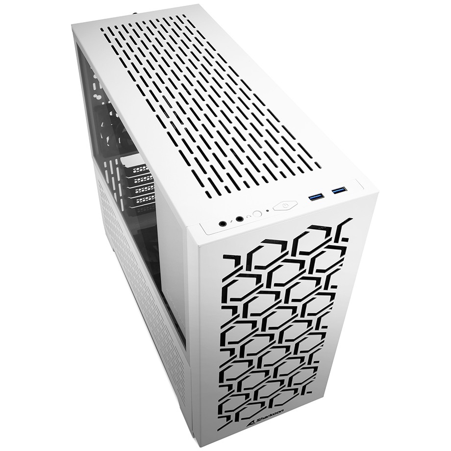 Kasë Sharkoon MS-Y1000 mATX/ITX 1xGlas – Bardhë - Figura 3