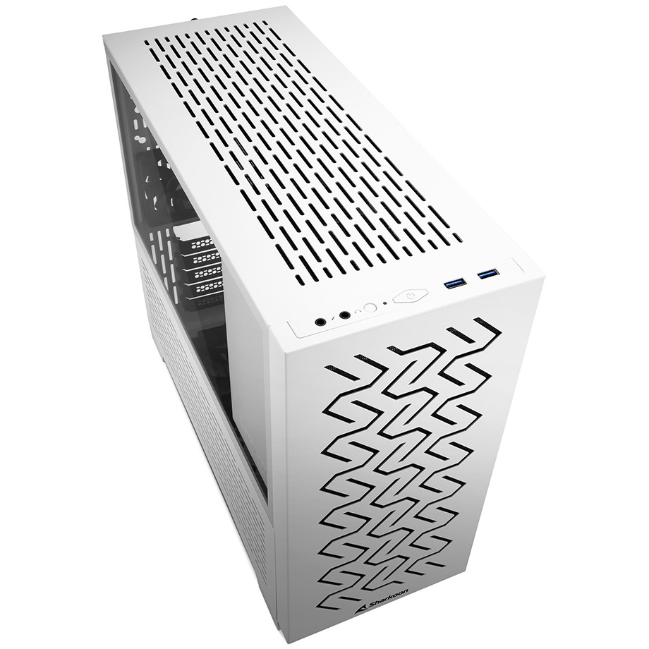 Kasë Sharkoon MS-Z1000 mATX/ITX 1xGlas – Bardhë - Figura 3